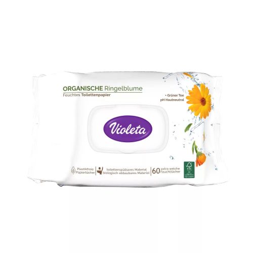 Violeta nedves toalettpapír, sensitive antiallergén (60 db)